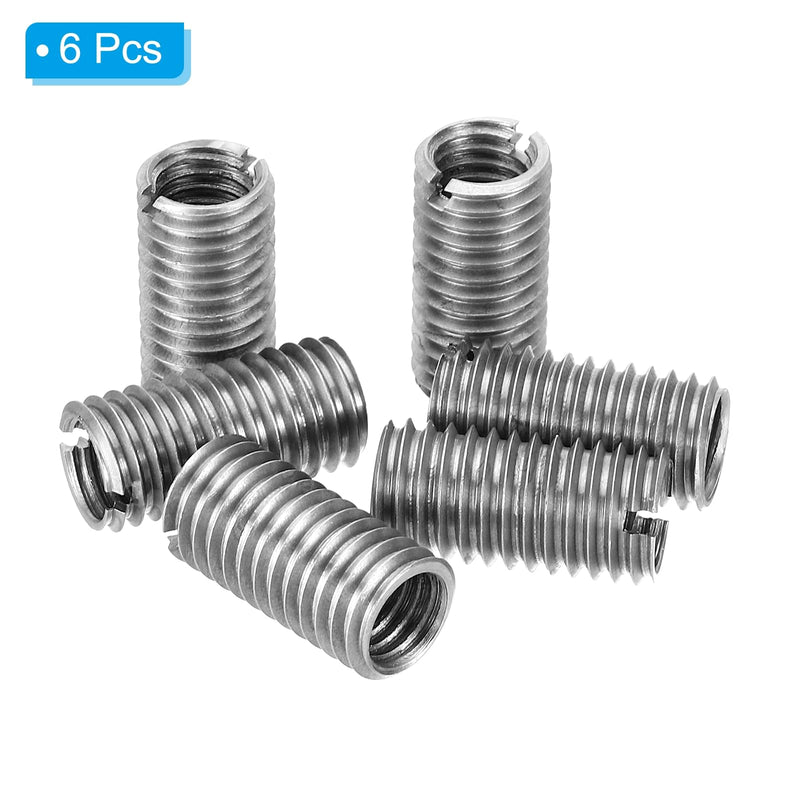 [Australia - AusPower] - PATIKIL Thread Adapters Sleeve Reducing Nut, 6 Pcs M10*1.5 Male to M8*1.25 Female Repairing Insert Nut Screw Reducer Conversion Stainless Steel Fastener 20mm M8xM10x20mm 