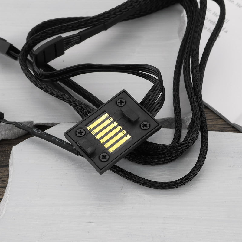 5V 3 Pin aRGB / 4 Pin PWM Fan for Motherboard Connector Replacement Part Computer Fan for Motherboard Adapter Cable Compatible with Lian Li SL I-nfinity UNI Fan
