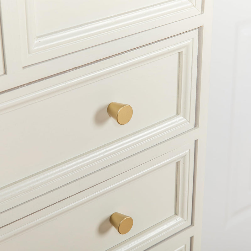 homdiy 20 Pack Gold Knobs Brushed Brass Cabinet Knobs Small Drawer Pulls Round Gold Kitchen Cabinet Hardware Matte Gold