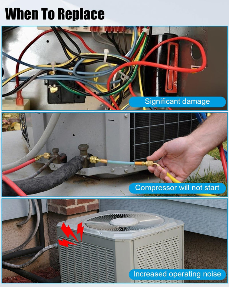 [Australia - AusPower] - Hard Start Capacitor Kit Fit for 1/2-3.5-4-5 Tons AC Conditioner Compressor HVAC Hard Start Capacitor Replace CSRU2 CSR-U2 