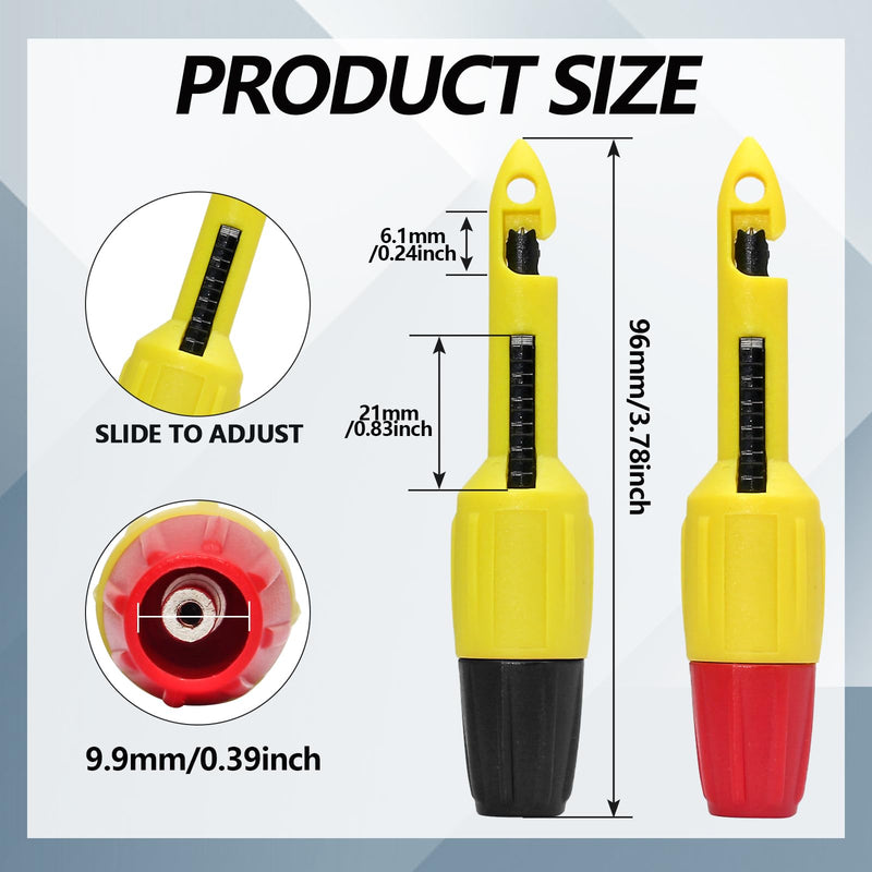 [Australia - AusPower] - 2PCS 2MM Wire Piercing Probe,Insulation Clip Tool Multimeter Voltage,Testing Tool for Voltage Voltmeter Thermometer Red,Black 