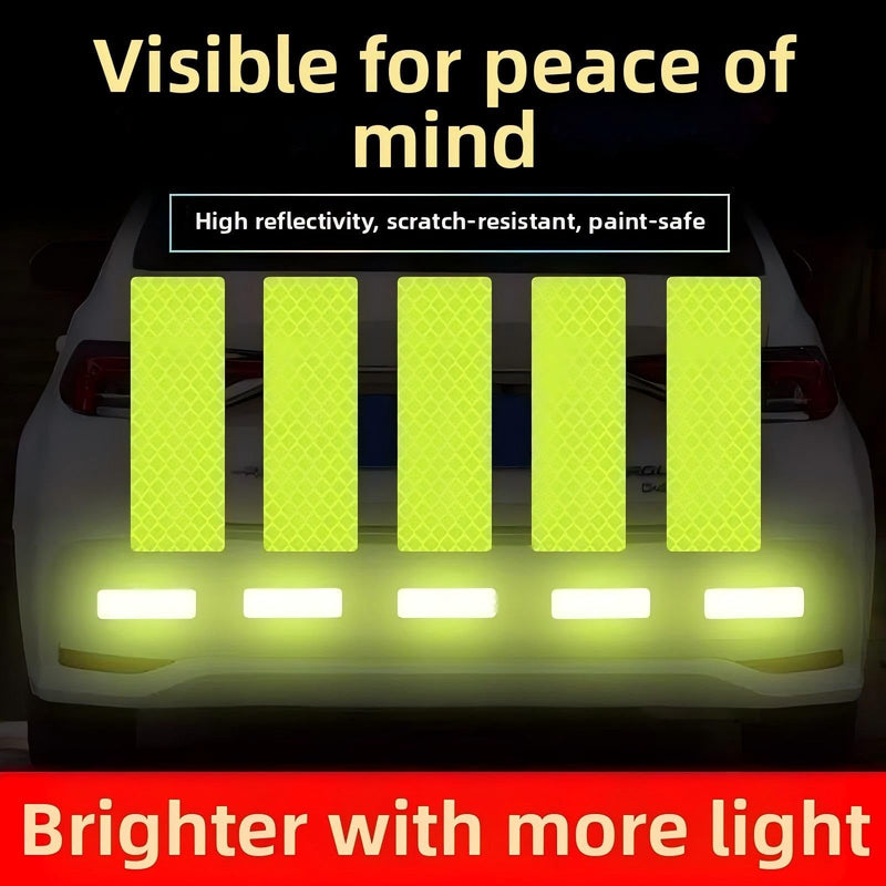 Reflective Stickers 3M DG3 Diamond Grade, 20 Pcs Waterproof Safety Reflective Tape for Truck Trailer Bike Motorcycle, 3.15"x1.18" Fluorescent Yellow-Green Reflectors for Driveway Entrance