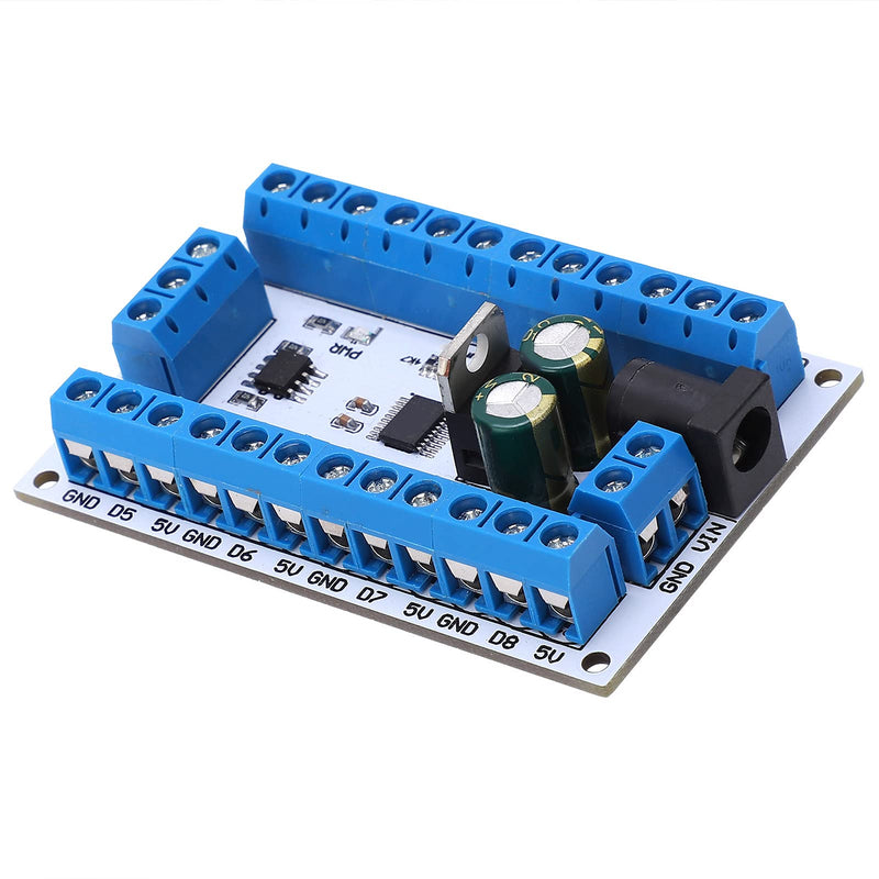 [Australia - AusPower] - DS18B20 8-Channel Digital Temperature Sensor Module Voltage Range 6-24V 8-13mA for Industrial Automation HVAC Systems 