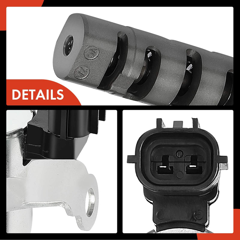 A-Premium 2-PC Engine Variable Valve Timing (VVT) Solenoid Compatible with Toyota 4Runner 2003-2009, Tacoma 2005-2015, Tundra 2005-2011, FJ Cruiser 2007-2009 - V6 4.0L - Left and Right