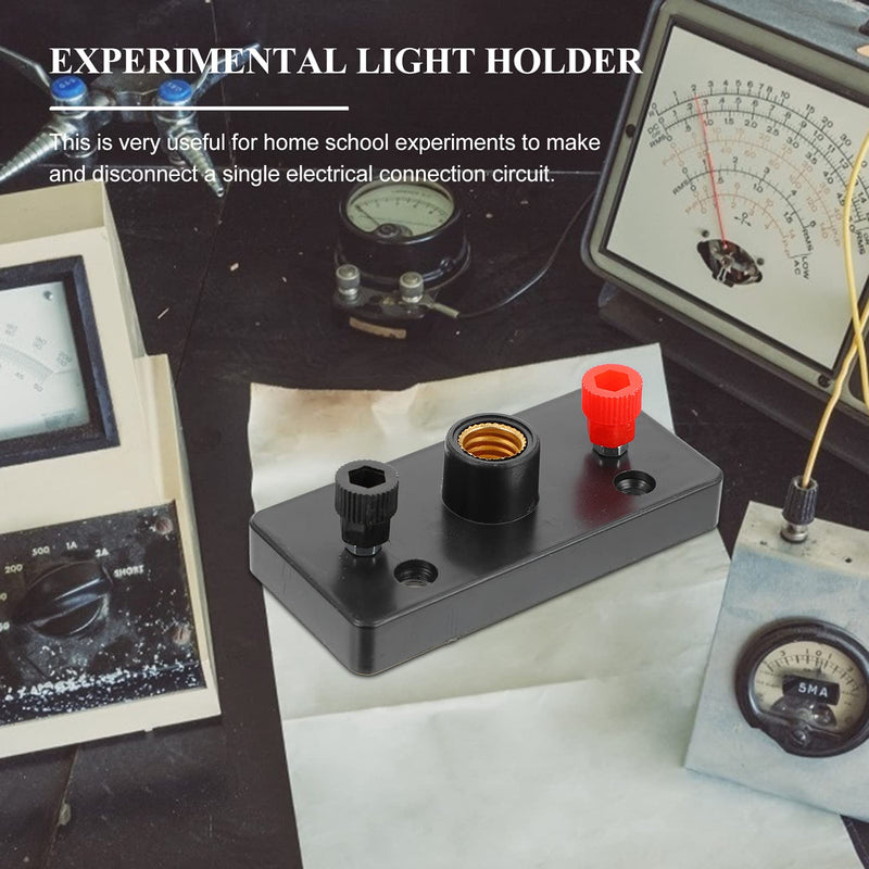 [Australia - AusPower] - Physics Laboratory Physics Laboratory 10PCS Mini Screw Bulb Socket Lamp Holder with Terminal, Physics Electrical Experiment Supplies Electricity Teaching Instruments 