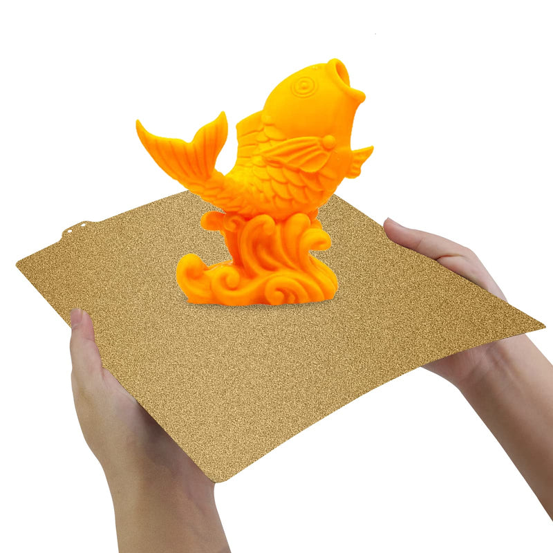 Double Sided Textured PEI Printing Bed, 3D Printer Parts Printing Plate Frosted PEI Surface300x300 mm for Kingroon KP5L/ SV04 IDEX/Anet A8 Plus/Anet et5/ et5 Pro(Without Magnetic Bottom Sheet) Double Sided 300 x300 mm