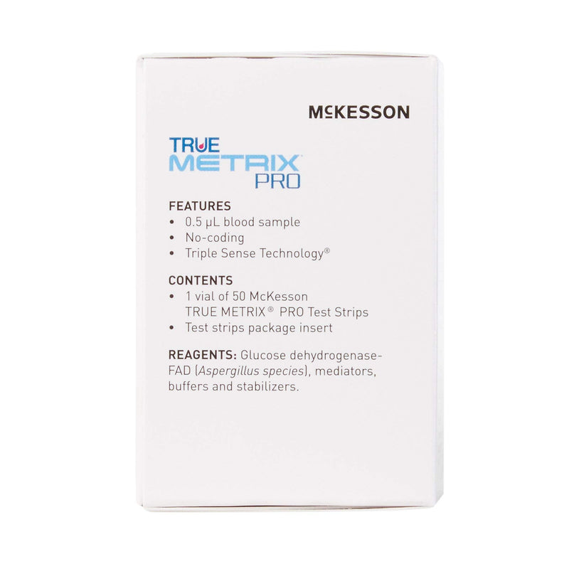 [Australia - AusPower] - McKesson True METRIX Professional Monitoring Blood Glucose Test Stripes, 50 Strips, 1 Pack 50 Count (Pack of 1) 