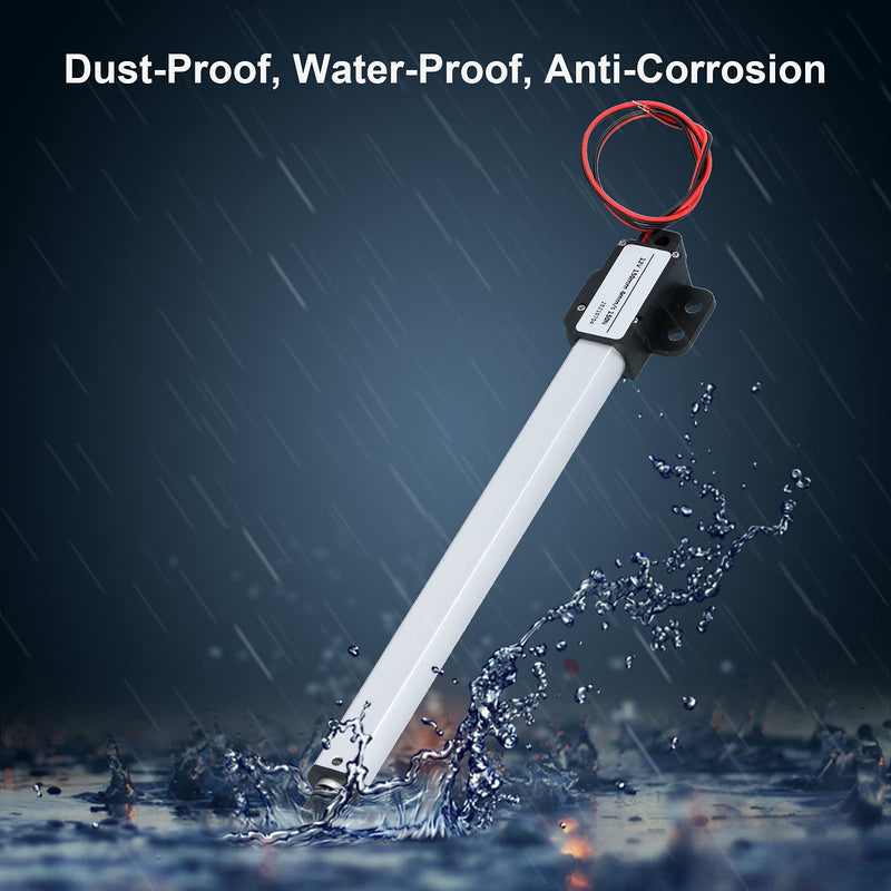 [Australia - AusPower] - Micro Linear Actuator, Mini Electric Linear Actuator Stroke 6" 12V DC, Built in Limit Switch, High Speed Low Noise, Mini Waterproof Motion Actuator for Sofa Massage Recliner Home(30mm/s-20N) 