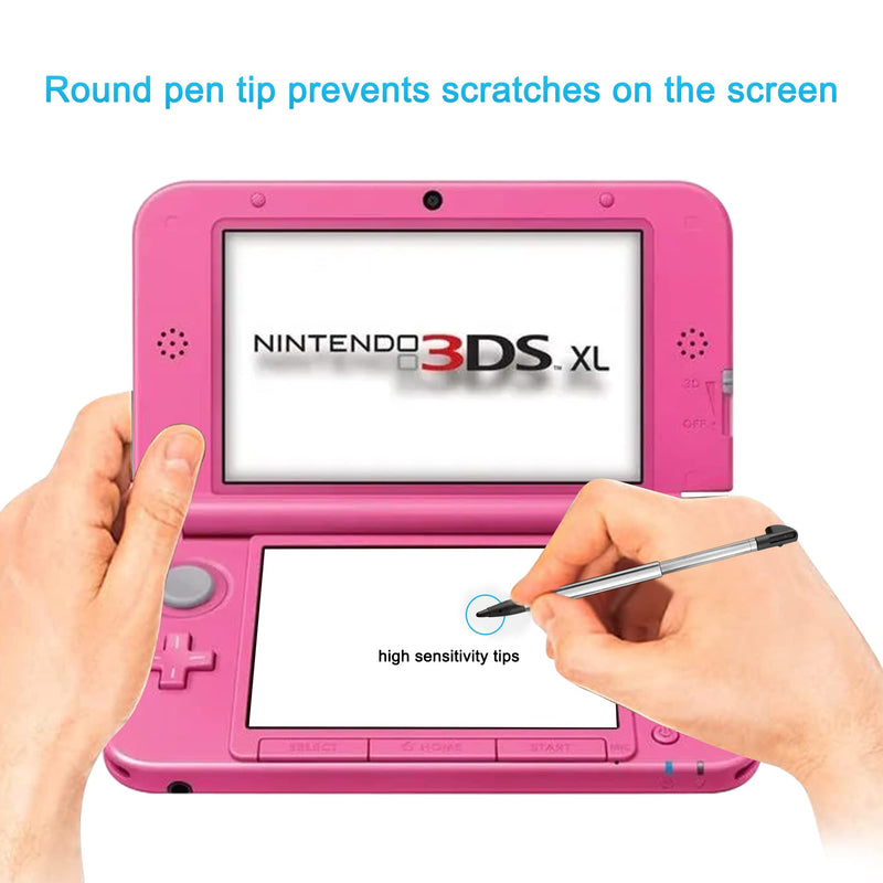 [Australia - AusPower] - 3DS XL Stylus Pen, Metal Retractable Replacement Stylus Compatible with Nintendo 3DS XL, 4in1 Combo Touch Styli Pen Set Multi Color for 3DS XL 