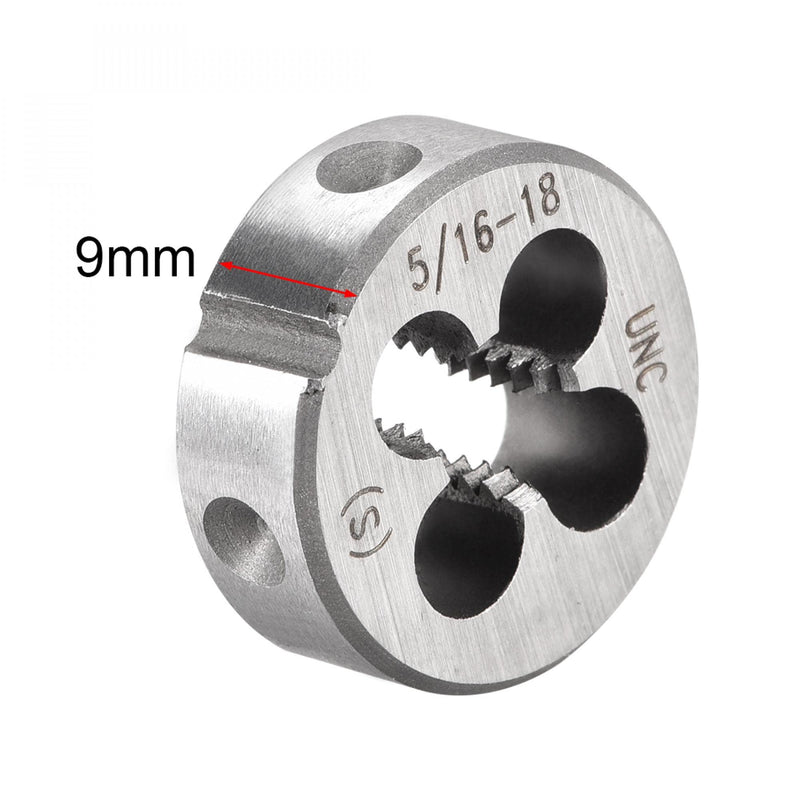 [Australia - AusPower] - sourcing map Round Die Machines Right Thread Die Alloy Tool Steel 5/16"-18 UNC 5/16-18 UNC 