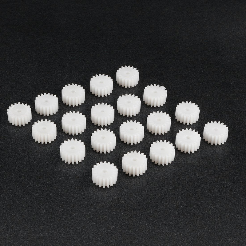 [Australia - AusPower] - uxcell 20pcs Plastic Gears 18 Teeth Model 182A Reduction Gear Plastic Worm Gears for RC Car Robot Motor 