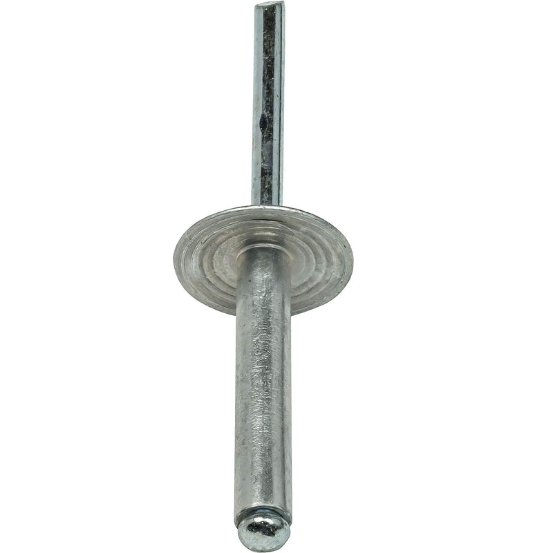 [Australia - AusPower] - Large Flange Pop Rivets 3/16" x 3/4" Aluminum Body Steel Mandrel Large Dome Head 6-12 Gap .626" - .750" Quantity 50 by Fastenere 3/16" x 3/4" (6-12) (50 Pack) 