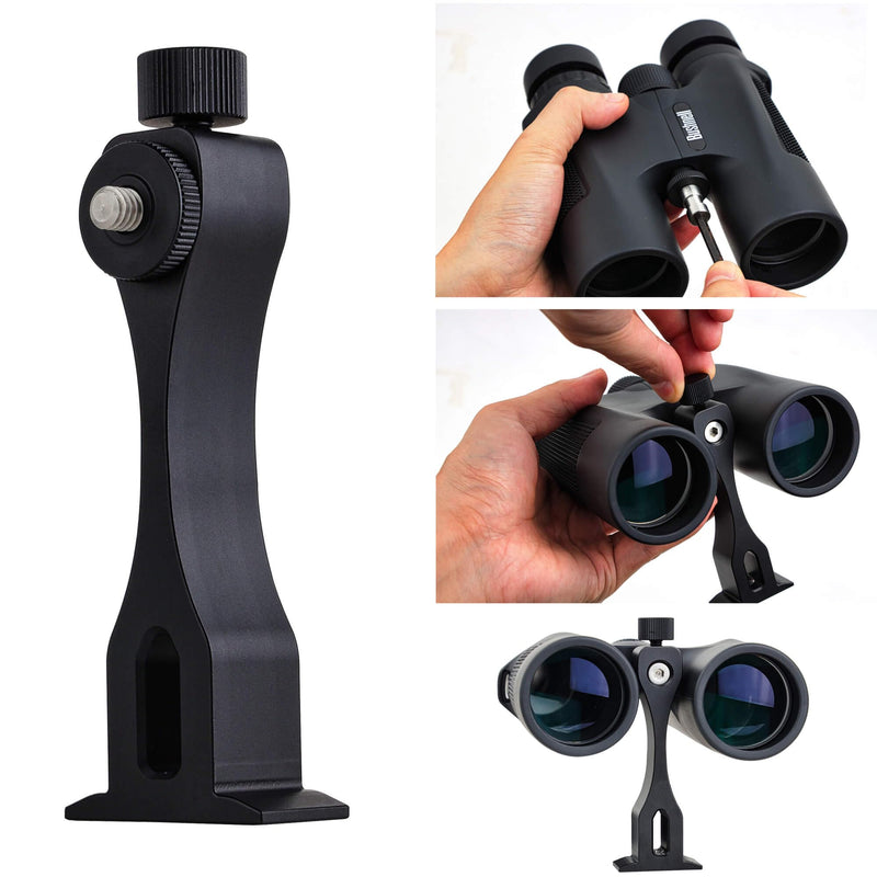 [Australia - AusPower] - Aluminum Binocular Tripod Adapter, Arca-Swiss Adapter for Binoculars with 1/4" -20 Thread 