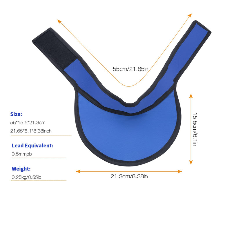 [Australia - AusPower] - X-Ray Thyroid Shield Collar 0.5mmPb - Lead Protection for Health Checkup Medical Use Unisex (Adult) 