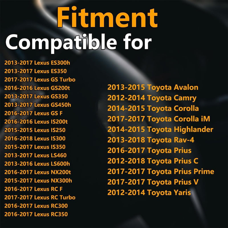 Cheriezing TPMS Sensor 42607-06020 Programmed Tire Pressure Monitoring System Sensor 315 MHz Compatible with Avalon Camry Corolla RAV4 ES300h ES350 IS300 RC300 Set of 4