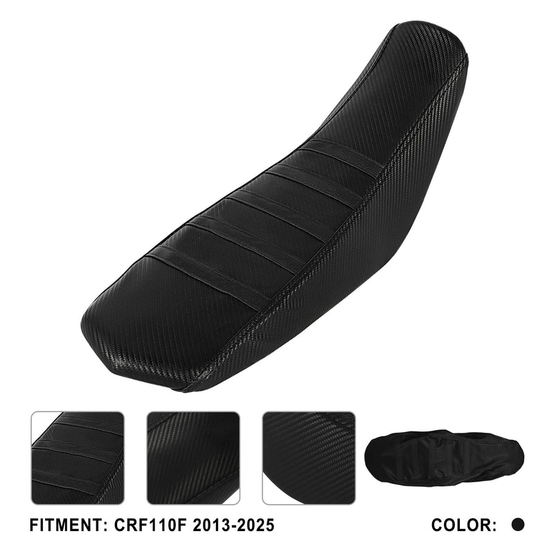 [Australia - AusPower] - Dirt Bike Seat Cover Non-Slip for CRF110F CRF110 CRF 110 110F 2013-2025, Soft Pit Bike Seat Cover Black 