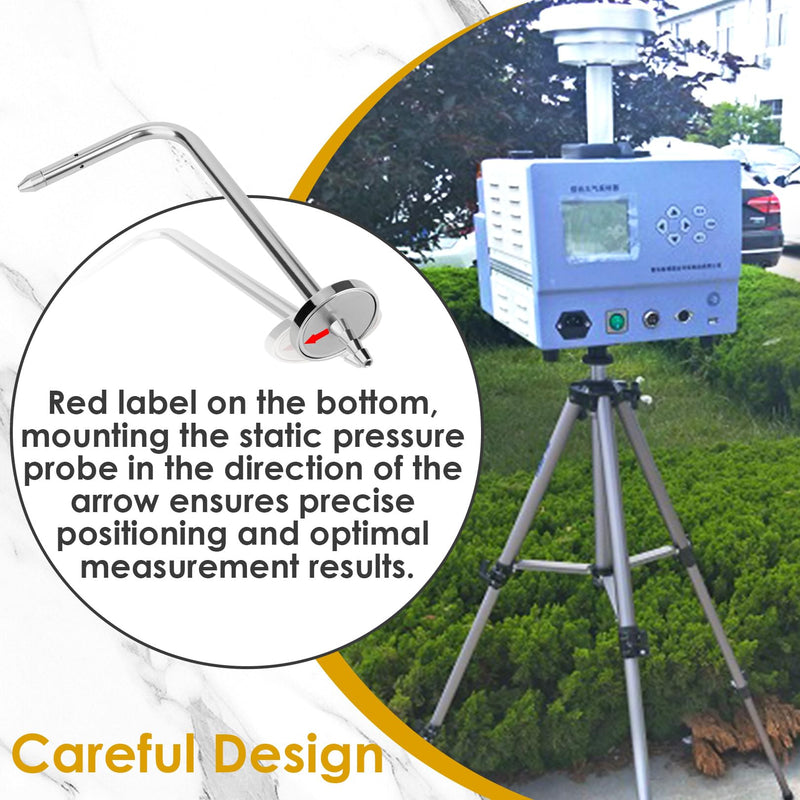 [Australia - AusPower] - Static Pressure Probe with Magnetic Flange for HVAC Fieldpiece Manometers AMIN2, ADMN2, SDMN5 Models for Static Pressure Measurement (2 PCS) 