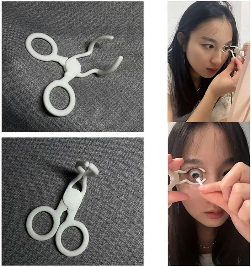 White Contact Lens Applicator Tool, Contact Lens Carrying Aid, Easy Insertion Tool for More Comfort and Precision, Convenient Insertion or Removal of Contacts