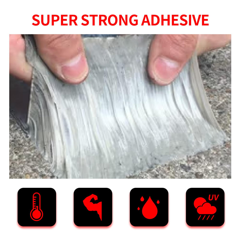 [Australia - AusPower] - Butyl Tape Waterproof Sealing Tape 2inch x16feet, Upgraded Aluminum Foil Tape Heavy Duty for RV Repair, Awning, Window, Glass & EDPM Roof Leak Patching, Boat and Pipe Sealing, Silver 2inch x16.4feet 1 