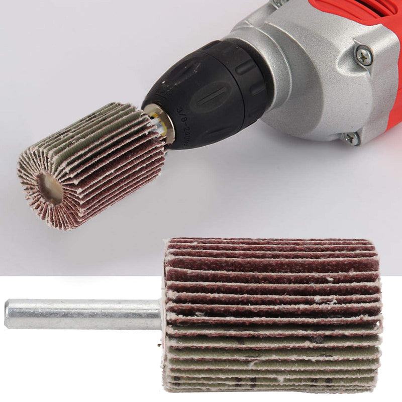 [Australia - AusPower] - Pack of 10 Flap Grinder 60 Grit Flap Grinder 30 x 40 x 6 mm for Drill/Rotating Tool for Removing and Polishing Rust Paint 