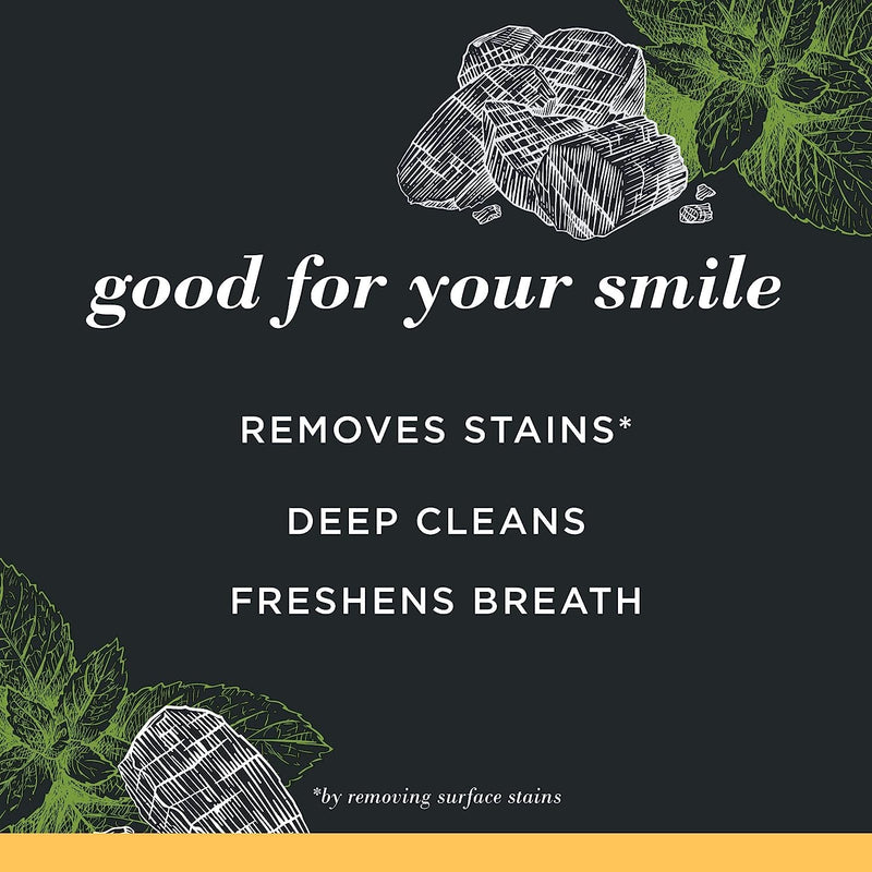Burt's Bees Toothpaste, Natural Flavor, Charcoal Fluoride-Free Toothpaste, Zen Peppermint, 4.7 oz, Pack of 3