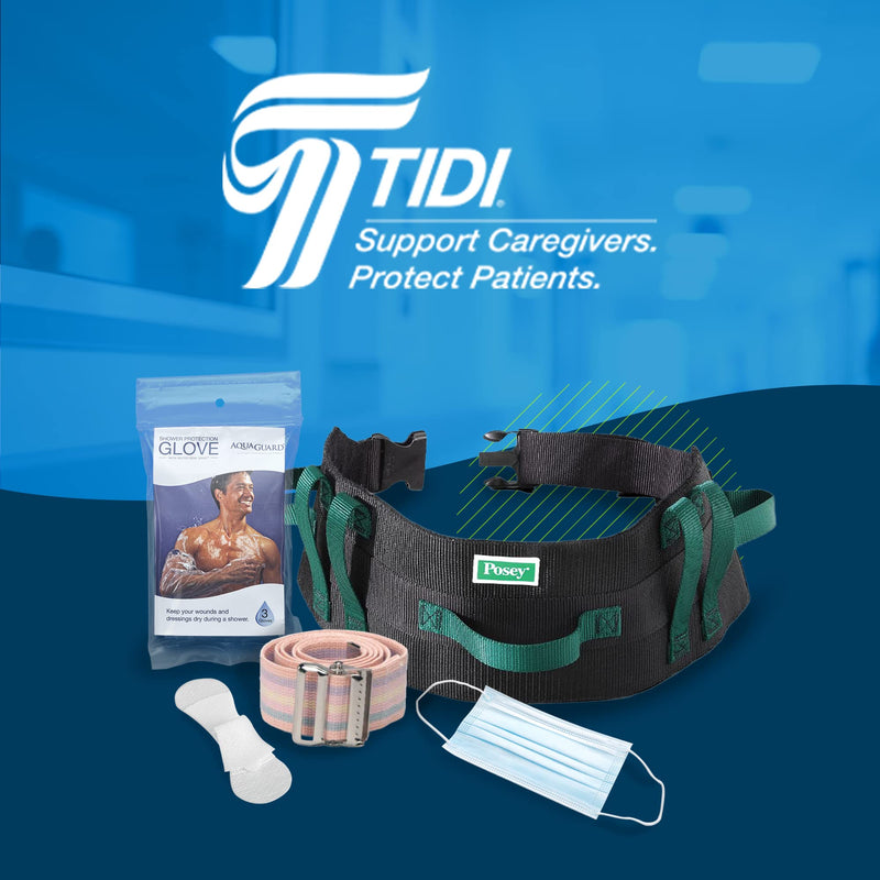 [Australia - AusPower] - TIDI Posey Pulse Oximeter Probe Wrap – Universal Design – Quantity: 12 Pulse Oximeter Probe Wraps Per Package – Pulse Oximeter for Baby, Child & Adult – Home Care (6554) 