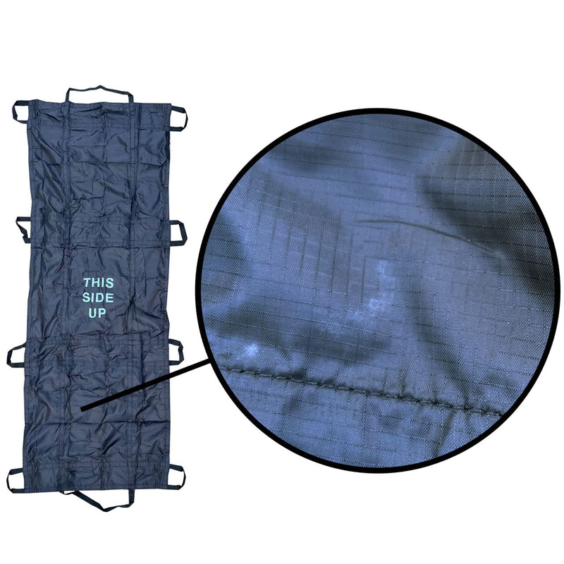[Australia - AusPower] - Rescue Essentials Quiklitter Lite, Black Nylon Handles, Nylon Fabric, 750 Lb Rated for Patient Transport and casualty Evacuation, Vacuum Sealed for Small Cube Space 