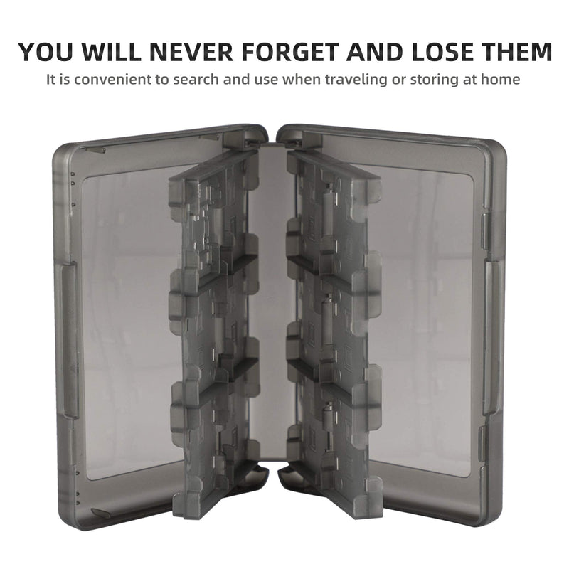 [Australia - AusPower] - 3DS Game Holder Card Case, 28-in-1 Game Holder Card Case Compatible with Nintendo NEW 3DS / NEW 3DS XL / 3DS / 3DS XL / DSi / DSi XL / DS / NEW 2DS /NEW 2DS XL / 2DS/ 2DS XL Catridge Storage Box Black 
