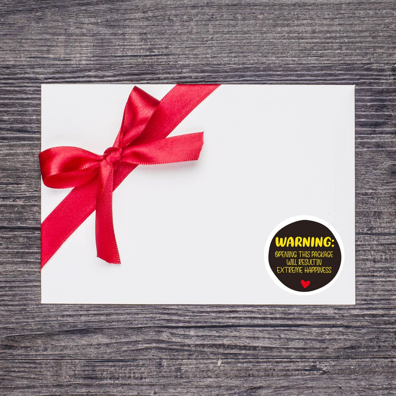Wailozco Warning Opening This Package Will Stickers,Thank You Stickers,Handmade Stickers,Small Shop Stickers,Envelopes Stickers for Small Business, Online Retailers,Handmade Goods,500 Labels Per Roll - NewNest Australia