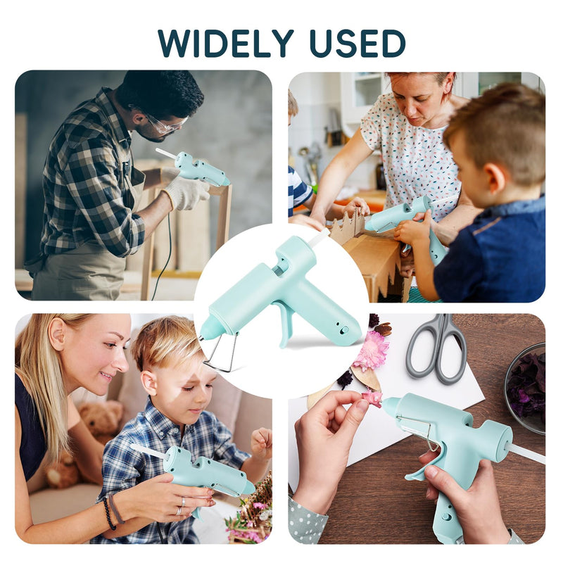 [Australia - AusPower] - Hot Glue Gun, Mini Hot Glue Gun Kit with 30 Glue Sticks, Consistent Flow, Fast Heating& Ergonomic Design for School Arts& Crafts, DIY Projects and Home Repairs& Decoration 20W Hot Glue Gun 
