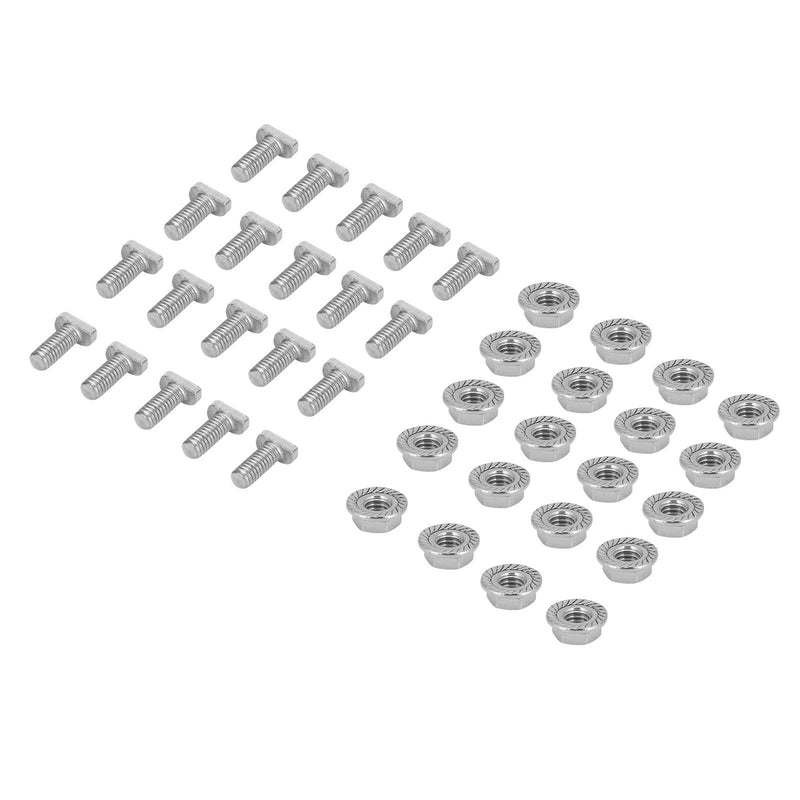 [Australia - AusPower] - Diydeg TV Mounting Hardware Kit, 304 Stainless Steel M6 Screws Bolts Nuts Kit Easy to Use for Hardware Greenhouse Supplies 
