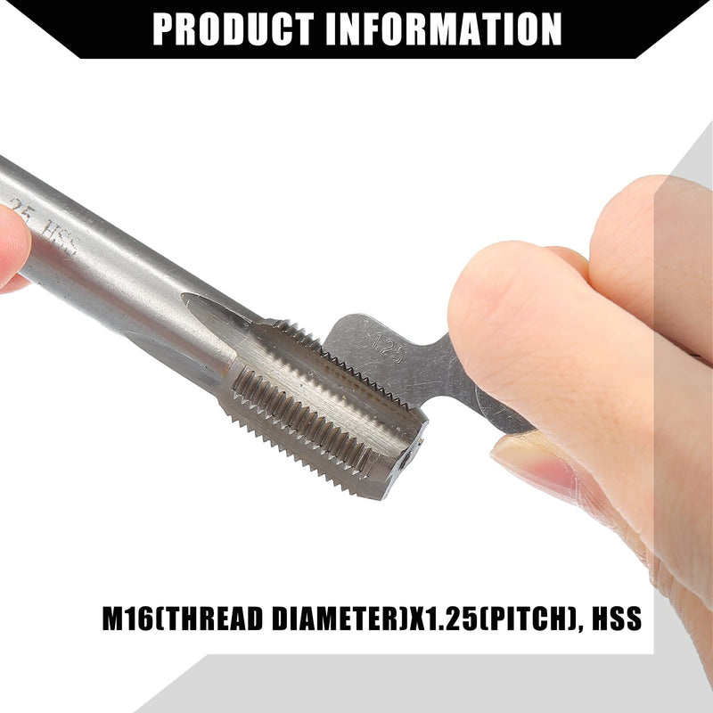 [Australia - AusPower] - Outer/Universal Spark Plug Thread Repair Tools with M14x1.25 Inner Inserts and M16x1.25 Tap/High Speed Steel Tap Spark Plug/Durable/Metal / 1 Set/Gold Tone 