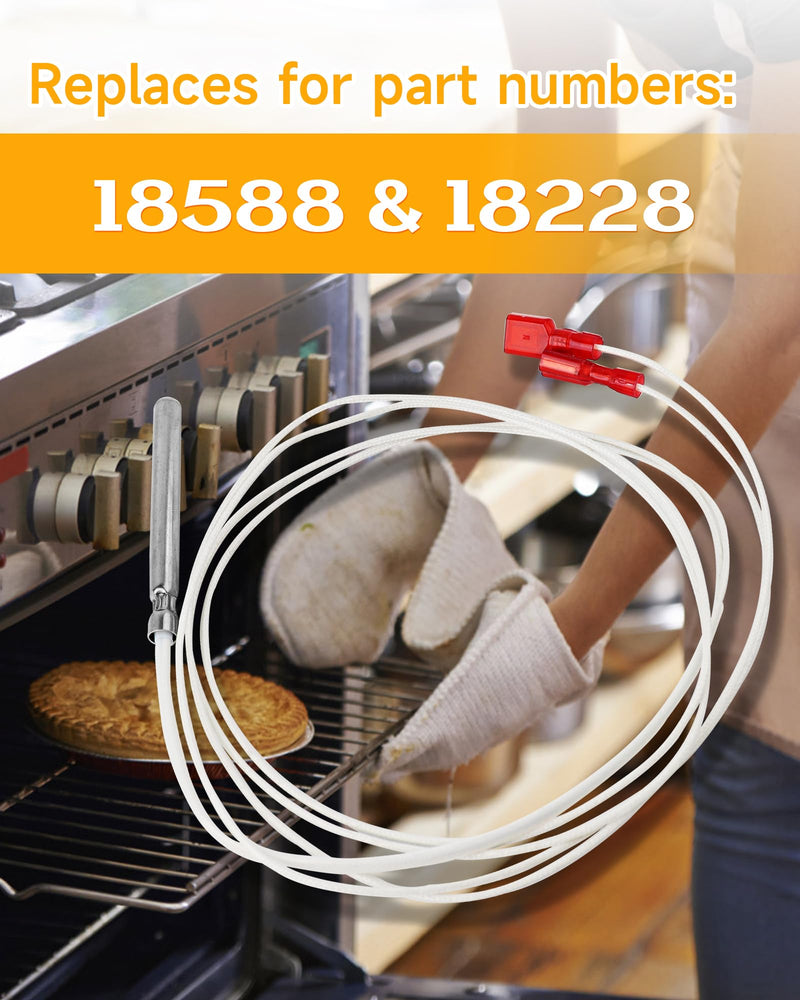 [Australia - AusPower] - Oven Thermostat Probe Replace for 18588, Thermostat Probe Assembly Compatible with Blodgett DFG-100, DFG-200, DFG-50, DFG-50/100, DFG-50/200 