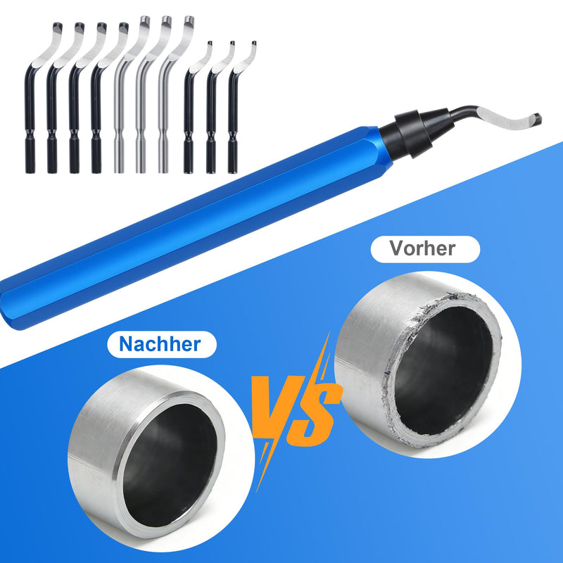 3D Printer Deburring Tool Accessory with 11 Different Blades | 3D Printing Deburring Set with 6 File Set Including Professional Deburring Tool for Resin, Cleaning, Polishing Tools