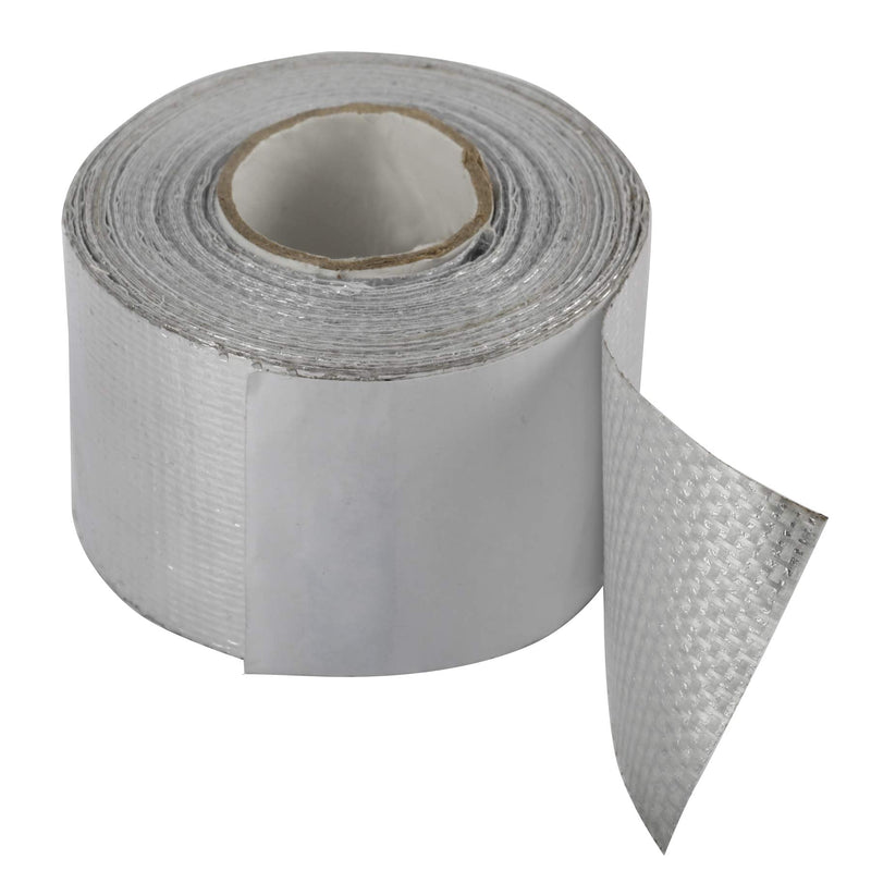 AuInn Self-Adhesive Heat Reflective Heat Resistant High Temperature Tape Fiberglass Heat Shielding Foil Tape (1.5 Inch × 29.53FT) 1.5 Inch × 29.53FT