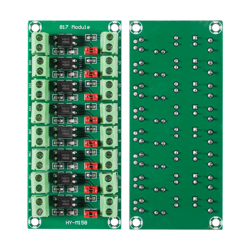 [Australia - AusPower] - 4pcs PC817 4 Channel Optocoupler Isolation Board Voltage Converter Adapter Module Driver Photoelectric Isolated Module 3.6-30V (2pcs 8 Way Optocoupler) 2pcs 8 Way Optocoupler 