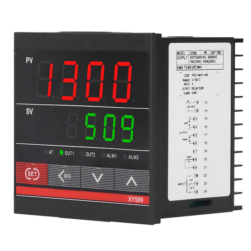 [Australia - AusPower] - 100‑240VAC Temperature Controller PID Heating and Cooling Relay Universal Equipment XY509 for Temperature Control of Kiln Furnace 96 x 96 x 78mm 