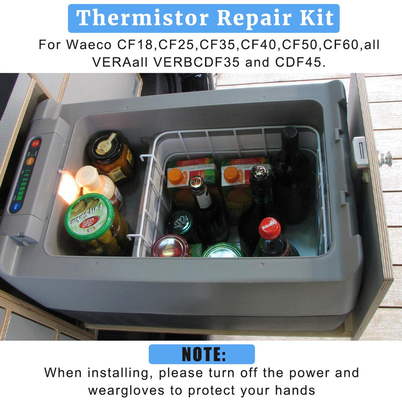 [Australia - AusPower] - Thermistor Cable Repair Kit for Waeco CF18 CF25 CF35 CF40/50/60 All Vera All Verb CDF35 CDF45 Fridge Thermistor Cable Replacement 