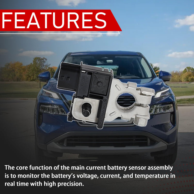 [Australia - AusPower] - Main Current Battery Sensor Assembly Compatible with 2014-2020 Nissan X-Trail 2016-2021 Nissan Rogue 2017-2022 Nissan Rogue Sport Nissan Qashqai Replaces 294G0-C990C 294G0C990C 