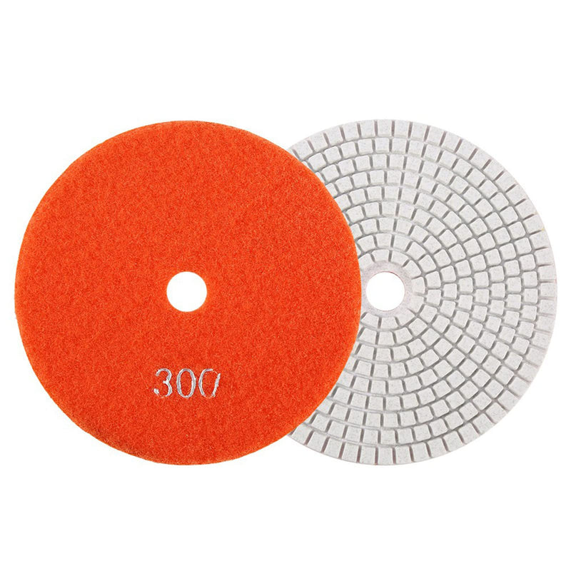 [Australia - AusPower] - Marhynchus Grinding Wheel, 5 Inch 125 mm, Wet Diamond Polishing Pads, Grinding Wheels for Granite, Concrete, Marble, Grit 300, for Table and Angle Grinding Machine 