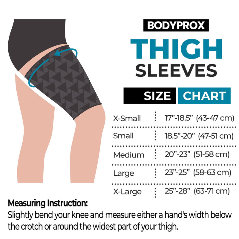 [Australia - AusPower] - Thigh Compression Sleeve(1 Pair), Hamstring Compression Sleeve for Men and Women Medium 