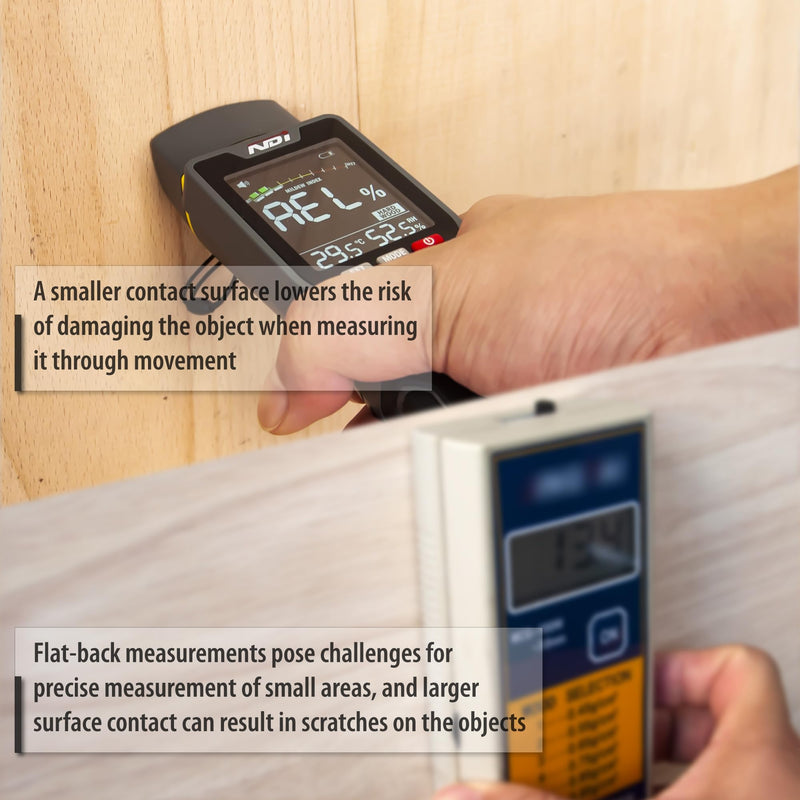 [Australia - AusPower] - NDI 7 in 1 Pin-Type and Non-invasive Moisture Meter Scanner for Dry Wall/Cement Board/Soft Wood/Hard Wood upto 3/4 Inch Depth 
