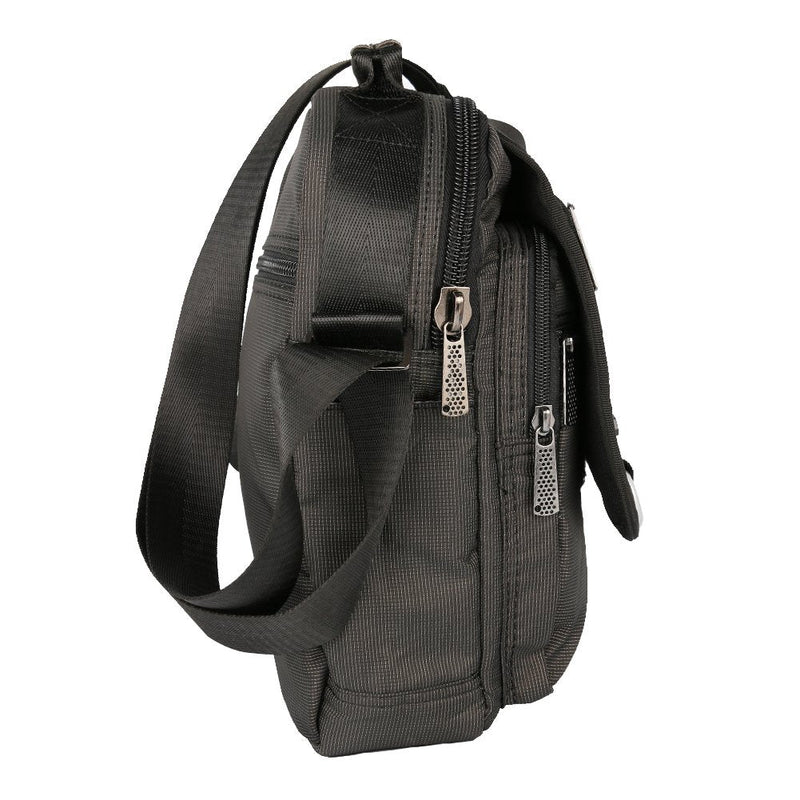 [Australia - AusPower] - Vertical Messenger Bag, Crossbody Bag, Shoulder Bag Work Satchel for iPad Tablet Kindle A-black 