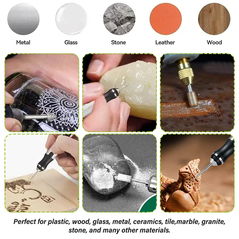 50 Piece Diamond Cutter Set, Diamond Grinding Pen Compatible with Dremel Grinding Attachments, Rotary Tool Accessories, 3 mm Shank Fit for Stone, Grinding, Polishing, Glass, Ceramic, Carving, Drilling