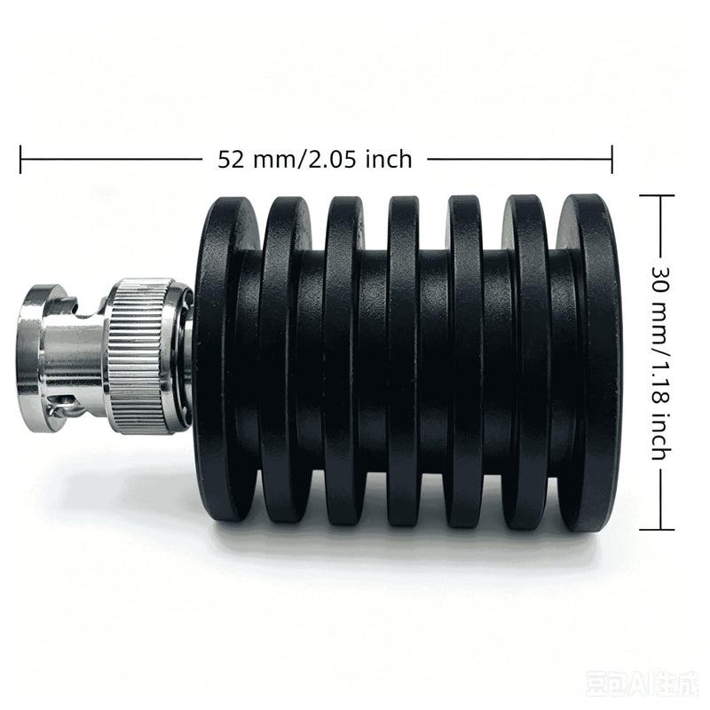 Beken 10W BNC Dummy Load 50 Ohm DC to 3GHz Radio Q9 Dummy Last | 10 watt BNC Q9 dummy load, 50 ohm impedance, DC to 3GHz, great for radio RF signal testing