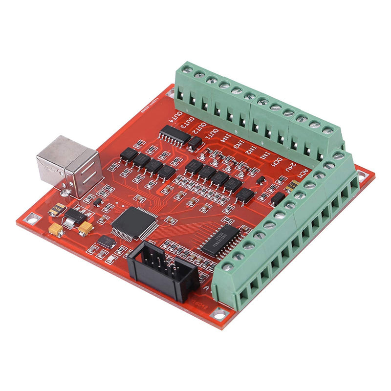 Walfront USB Interface Board, USB CNC Controller 4 Axis Motion Control Card, Interface Board for Stepper Motor Driver