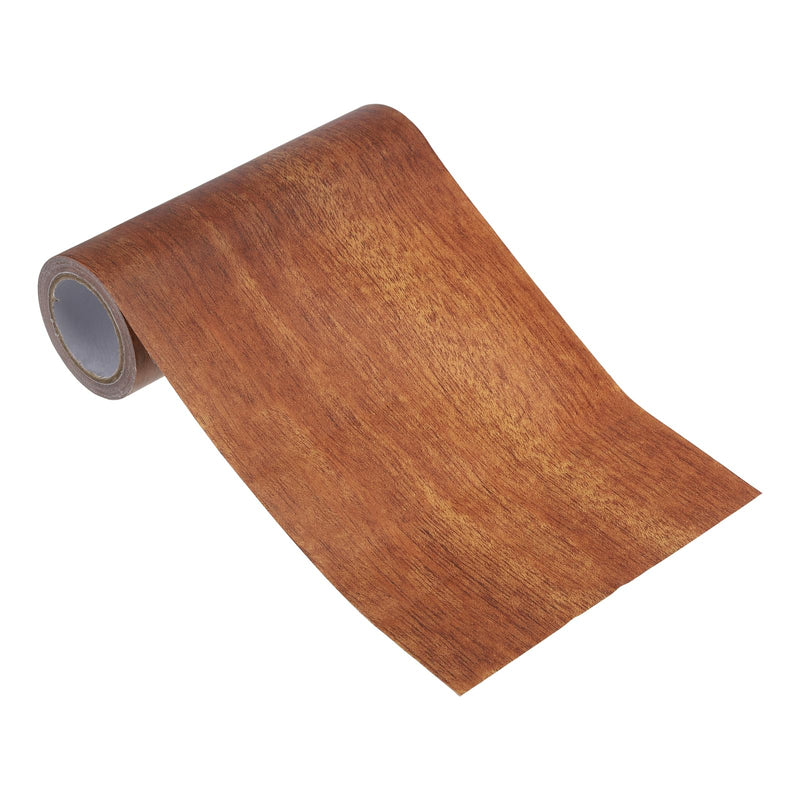 PATIKIL Wood Grain Repair Tape 6" x15ft, Self Adhesive Realistic Textured Repair Tape Patch for Floor Door Table Cabinets Desk,Mahogany 6"x15ft Mahogany
