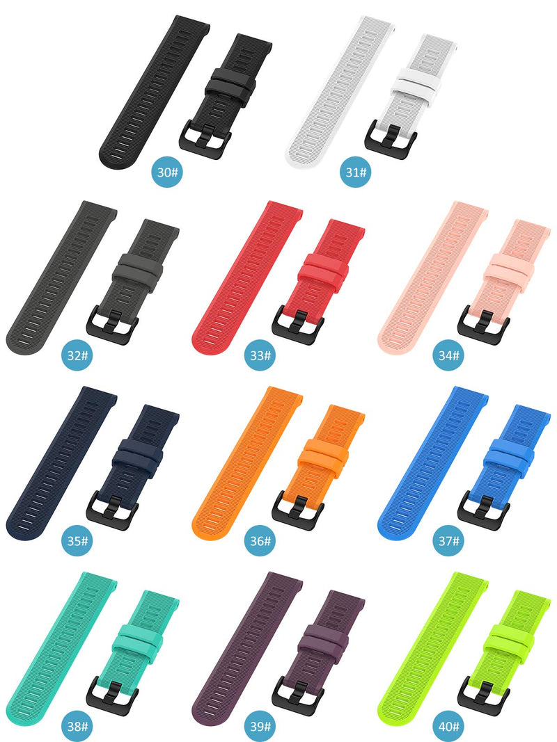 [Australia - AusPower] - Watchband Compatible with Garmin Forerunner 945 and 935 Replacement Band Regular 30# Black 