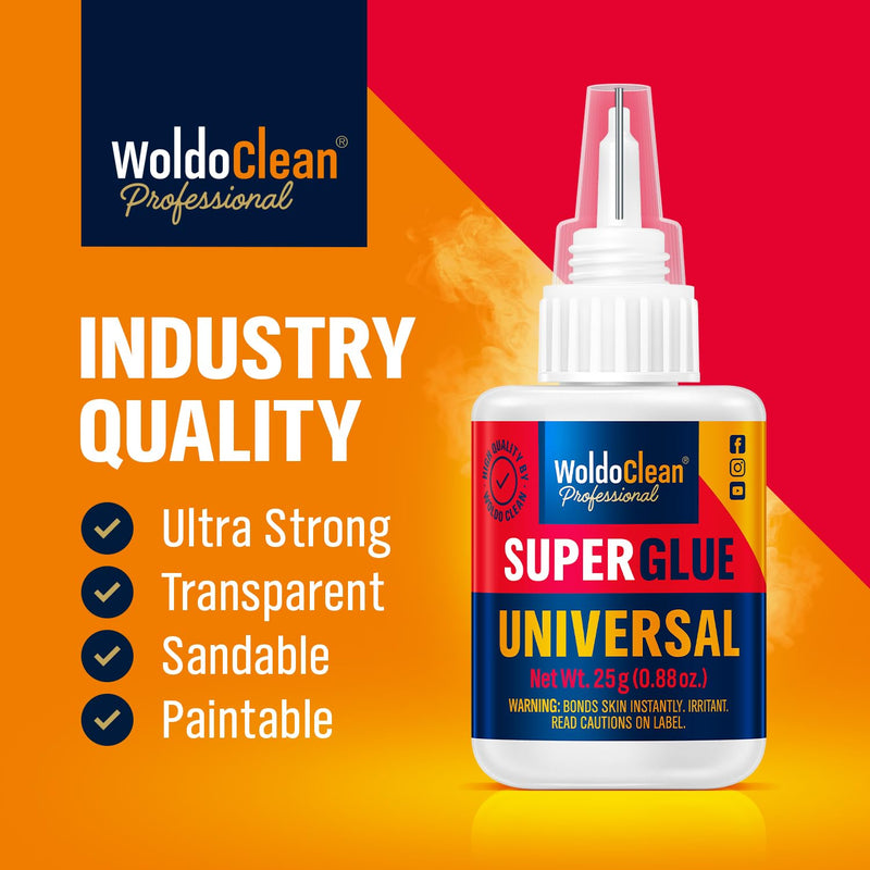 [Australia - AusPower] - Super Glue for All Purpose 25g Extra Strong - Waterproof, Heat-Resistant, Clear Glue with Precise Nozzle 