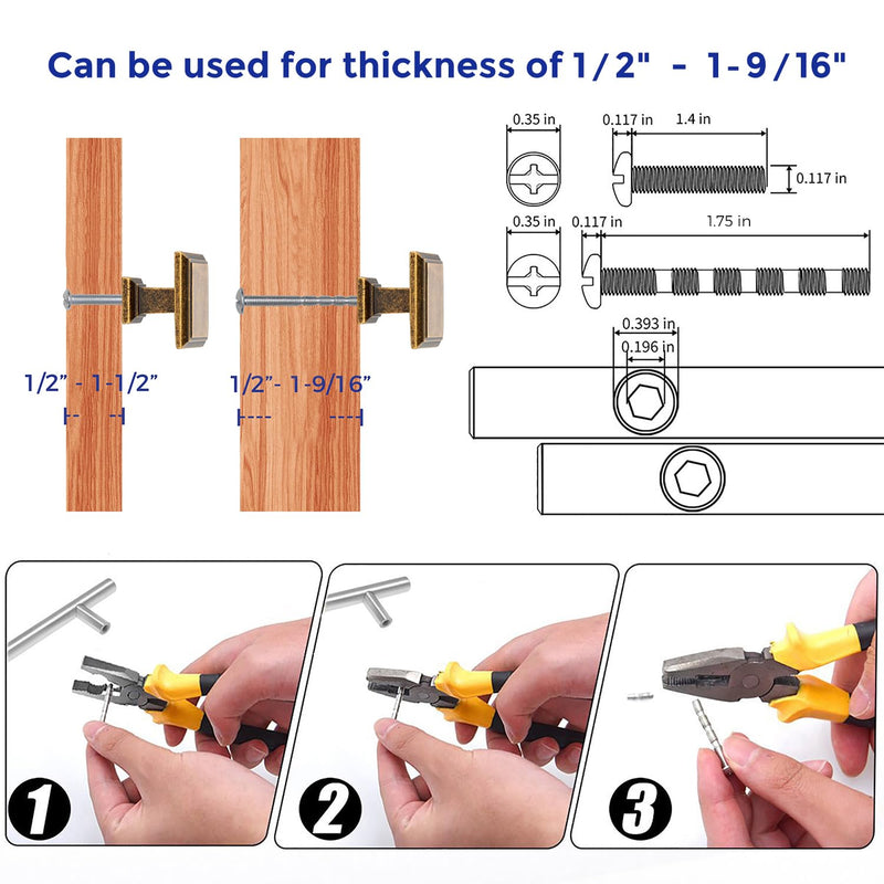 Ravinte 15 Pack 1-3/16 Inch Antique Brass Kitchen Square Cabinet Knobs Solid Drawer Pulls Single Hole Kitchen Cabinet Hardware Knobs for Cabinets and Drawers
